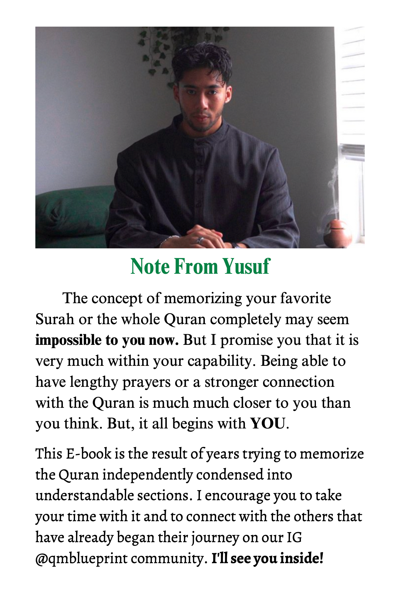 THE QURAN MEMORIZATION BLUEPRINT